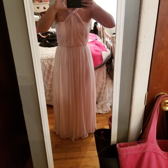 Light Pink Bridesmaid Dress - Picture 2 of 4